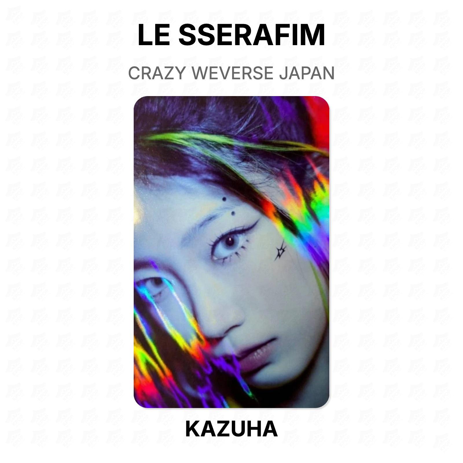 LE SSERAFIM CRAZY WEVERSE JAPAN Official Photocard KAZUHA 03