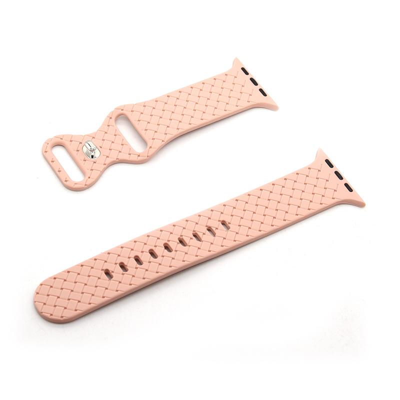 Silicone Braided Strap For Apple Watch Band 49mm 44mm 45mm 42mm iWatch 40mm 38mm 41mm Correa Watchband Bracelet Apple Watch Serie 7 3 5 6 Se 2