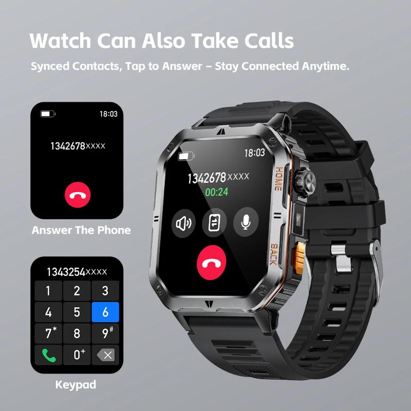 2025 New 1000mAh Battery, High-Definition AMOLED Screen, IP68 Waterproof And Bluetooth Call Are Suitable For Android Smartwatches