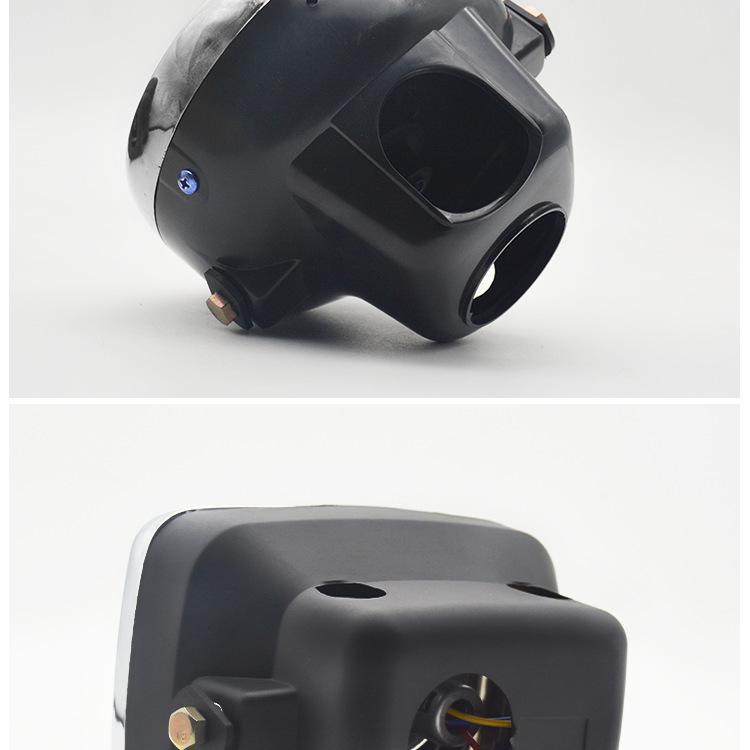 Yibai Ke Motorcycle Headlight: Round & Square Bulbs for Jialing JH70/4