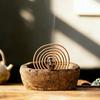 Fragrance Holder Imitation Stone Mosquito Coil Tray Resin Vintage Incense Holder Decorative Incense Burner Farmhouse