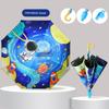 Children's Umbrella for Boys and Girls, Kindergarten and Primary School Students, Cartoon Black Plastic Sun Protection, Dual-Use for Sun and Rain