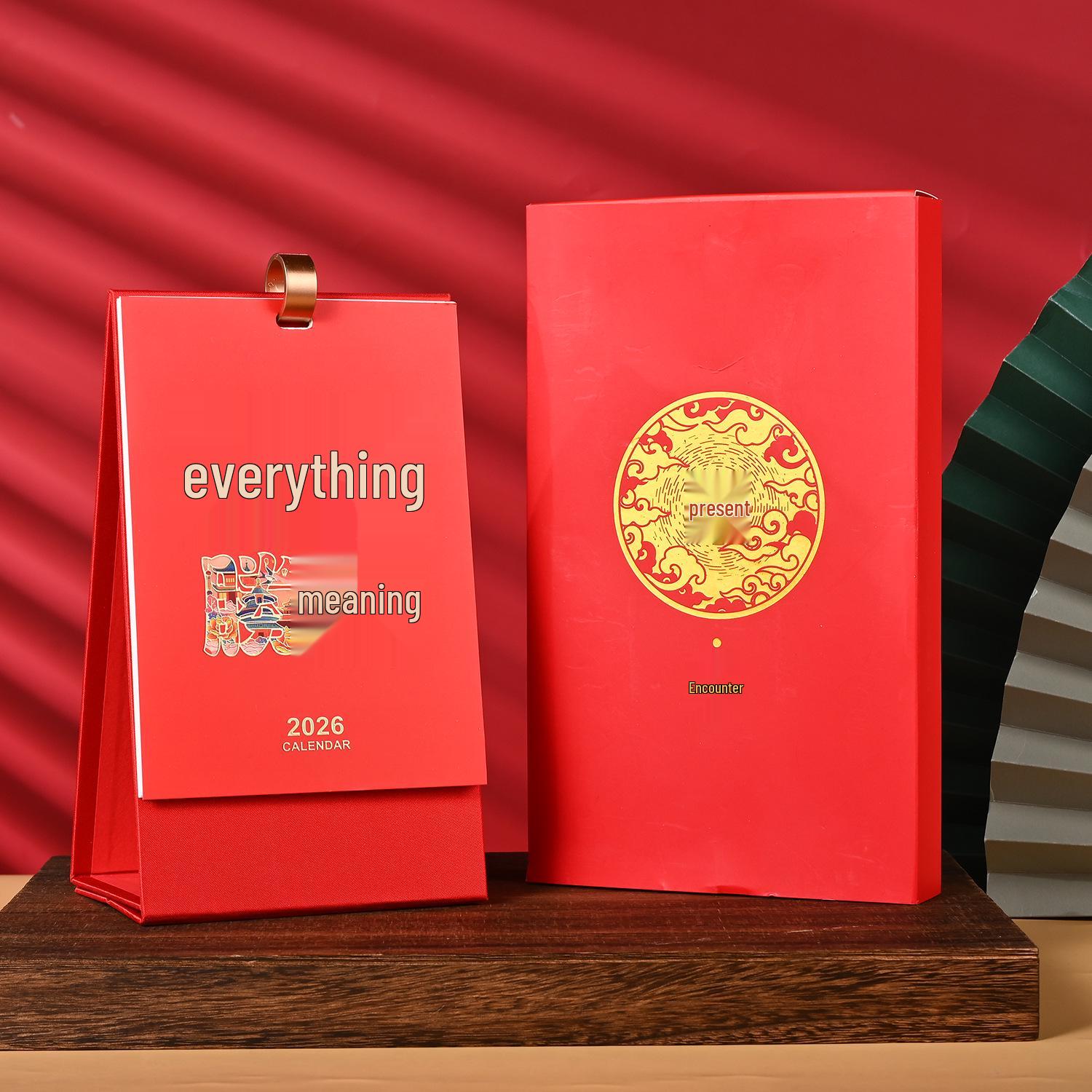 2026 Year of the Horse Creative Chinese Style Desktop Ornament Calendar