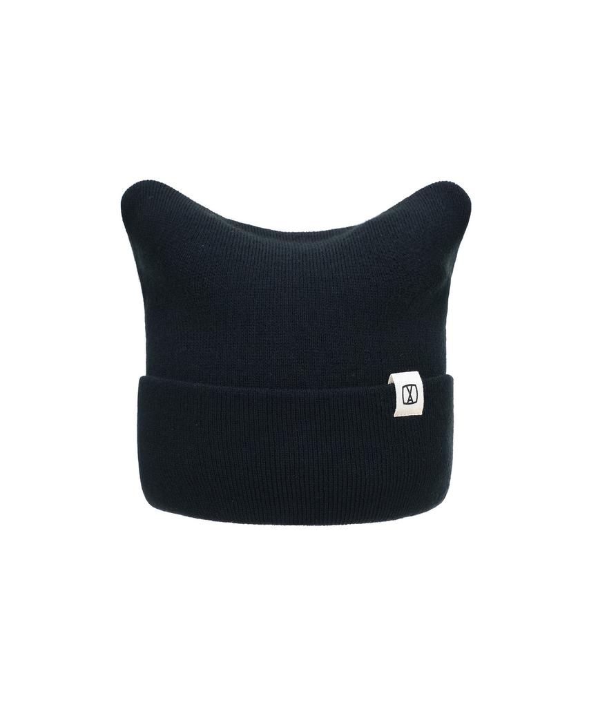 Bajal Va Label Square Beanie Black