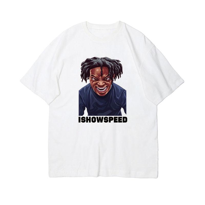 

Youtuber Darren Watkins JR I Show Speed Print Tshirt Summer Short Sleeve Tee Unisex Women Clothings Speed Funny Print T Shirts 3XL