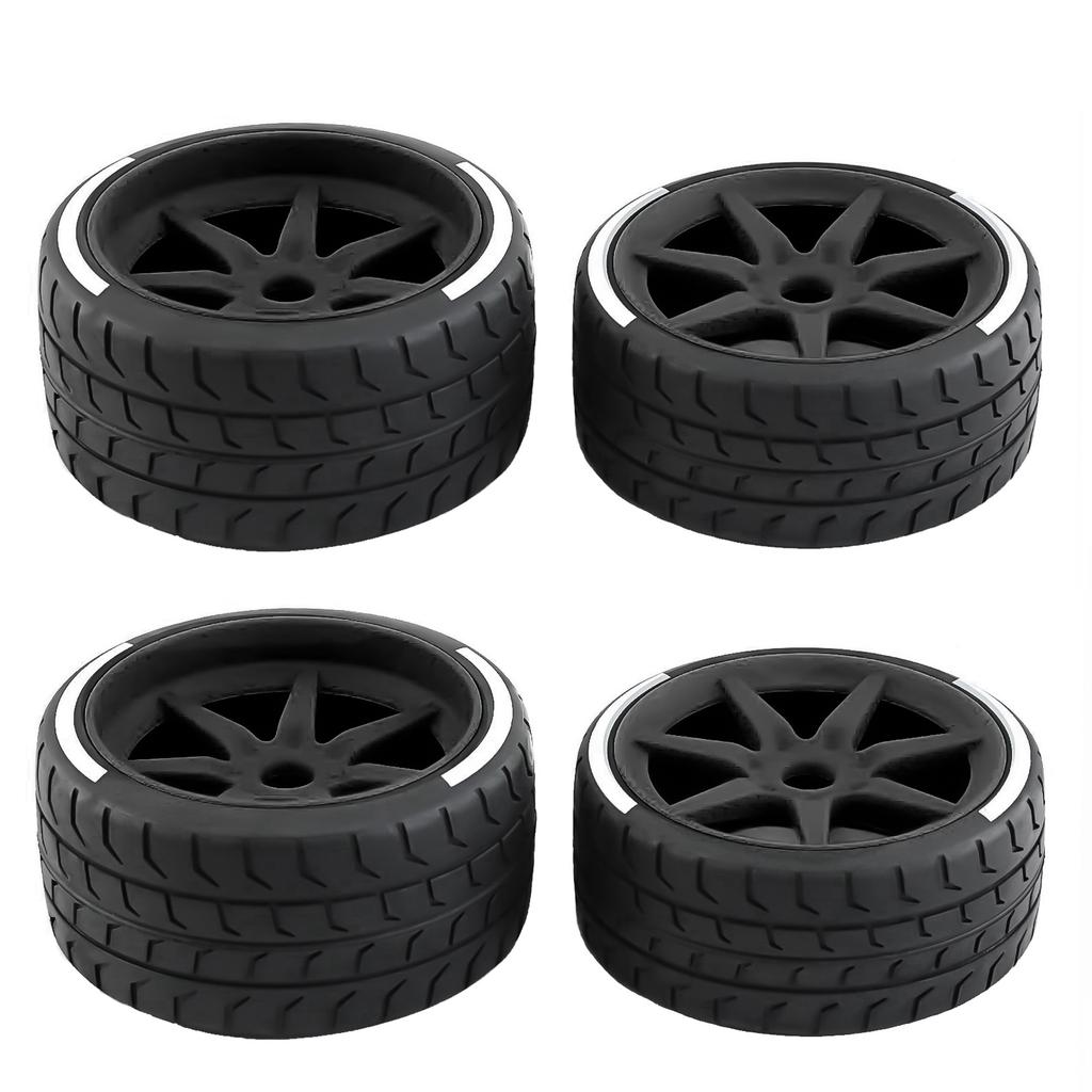 4pcs Remote Control Tires 53 108 43 102mm 17mm Wheel Hex Replacement for ARMA 1 7 Felony FSR Model GT Remote Control