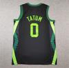 2025 Celtics #0 Tatum Black Embroidered Basketball Jersey for Adults
