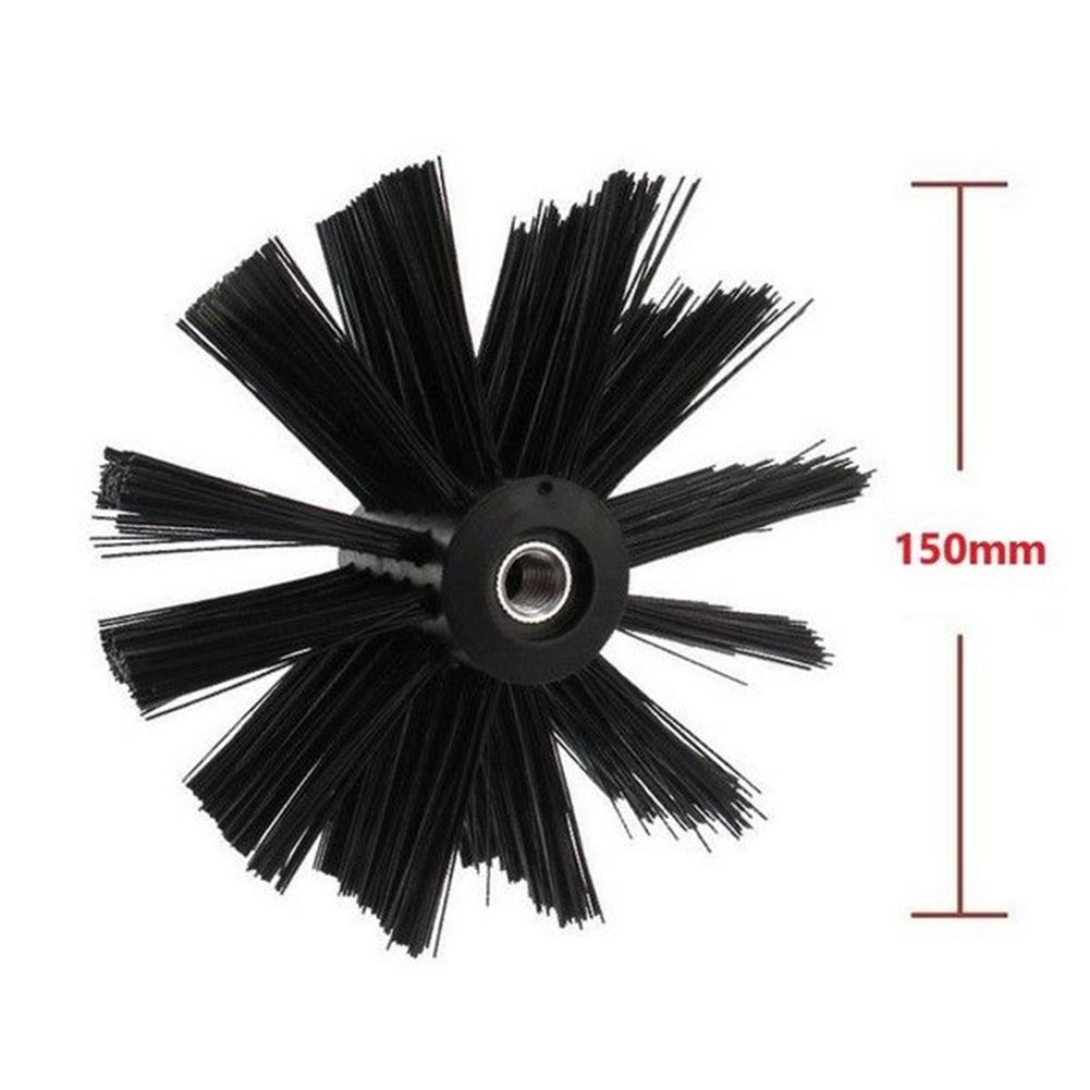 Spazzola per Canna Fumaria 100/150mm Testa a Setole Strumento per Pulizia Canna Fumaria Casa