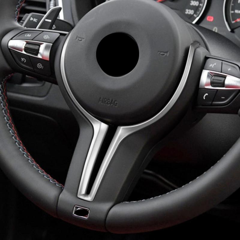 F22 F30 F31 F32 F33 F36 F10 F06 F12 F13 F15 F16 Für M-Sport ABS Glanz Farbe/Alcantara Innen Lenkrad Abdeckung Trim