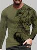 Fashion Lion 3D Printing Men's Long Sleeve T Shirt Autumn Pullover Comfortable Fit Street Casual Oversized Harajuku Shirt Tops