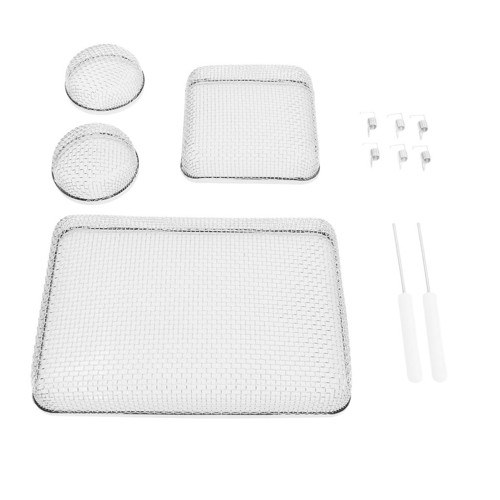 12PCS RV Furnace Vent Heavy Duty Stainless Steel Mesh Screens with Installation Tool for Water Heate
