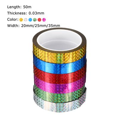 20/25/35mmx50m Prisma-Klebeband Holografisch Metallisiert Reflektierend Dekoratives Klebeband Abdeckband DIY Kunst Handwerk Verpackung Schreibwaren