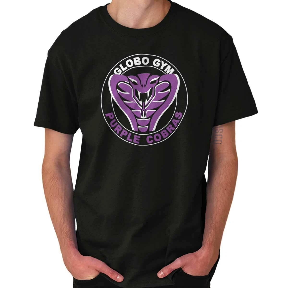 Cool Globo Gym Purple Cobras Snake Workout Womens or Mens Crewneck T Shirt Tee XXXL