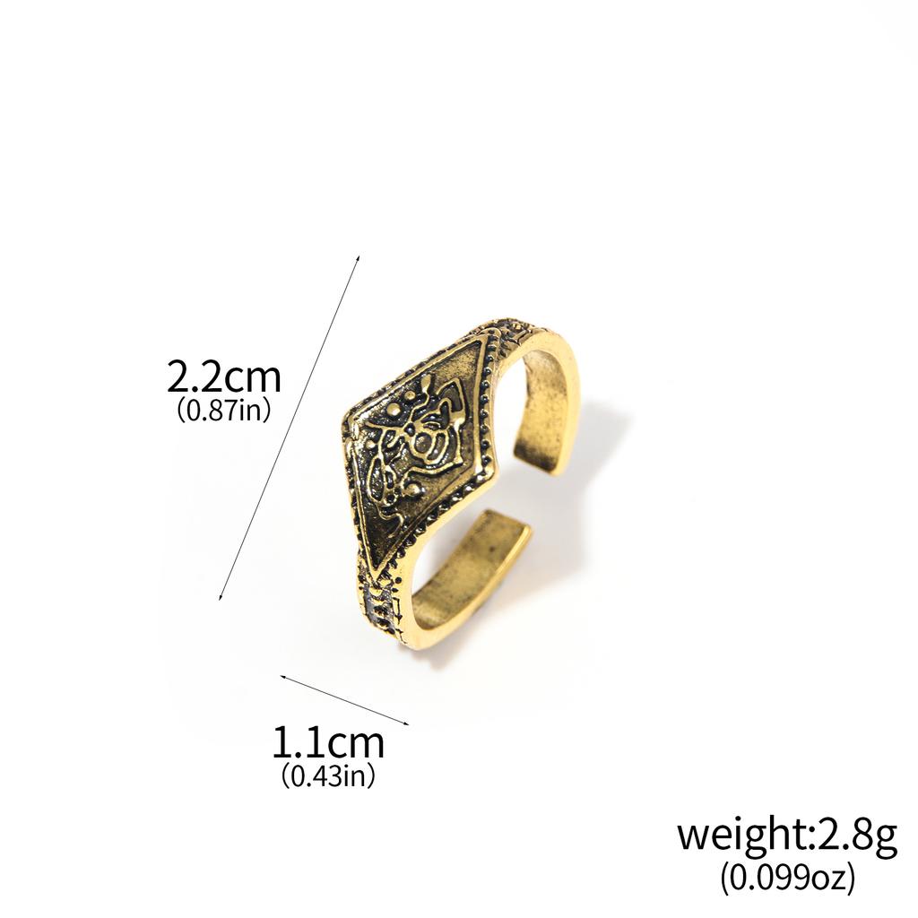 Anello delle Anime Anelli Regolabili Pietra Preziosa Cloranzia Metallo Anello di Crisantemo per Donne Uomini Gioielli Cosplay Accessori Regalo