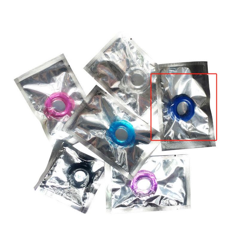 Men's Silicone Crystal Penis Ring for Erotic Adult Use