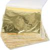 Set of 100Pcs Imitation Gold Foil Paper Sheets, DIY Gilding Flakes for Resin Crafts, Nail Art, Scrapbooking Decor