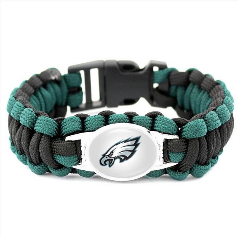 Handgeflochtenes NFL Paracord-Armband für Herren - 32 Teamoptionen für europäische & amerikanische Sportler