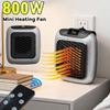 Wall Mounted Heater 800W Mini Heater Portable Electric Heater PTC Ceramic Heating Fan with Remote Control for Home Bedroom Dorm