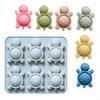 Large Capacity Silicone Mousse Cake Mold 6 Cavity Turtles Chocolate Baking Mould Bakewares for Parties and Celebration