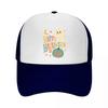 Playful Halloween Ghost Pumpkin Typo Mesh Baseball Cap Casual Hat Outdoor  For Womens Unisex FeUnisex