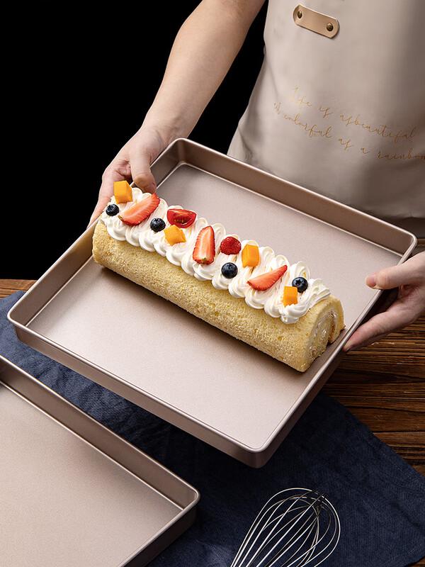 Zhaoran 28x28cm Square Cake Roll Baking Pan