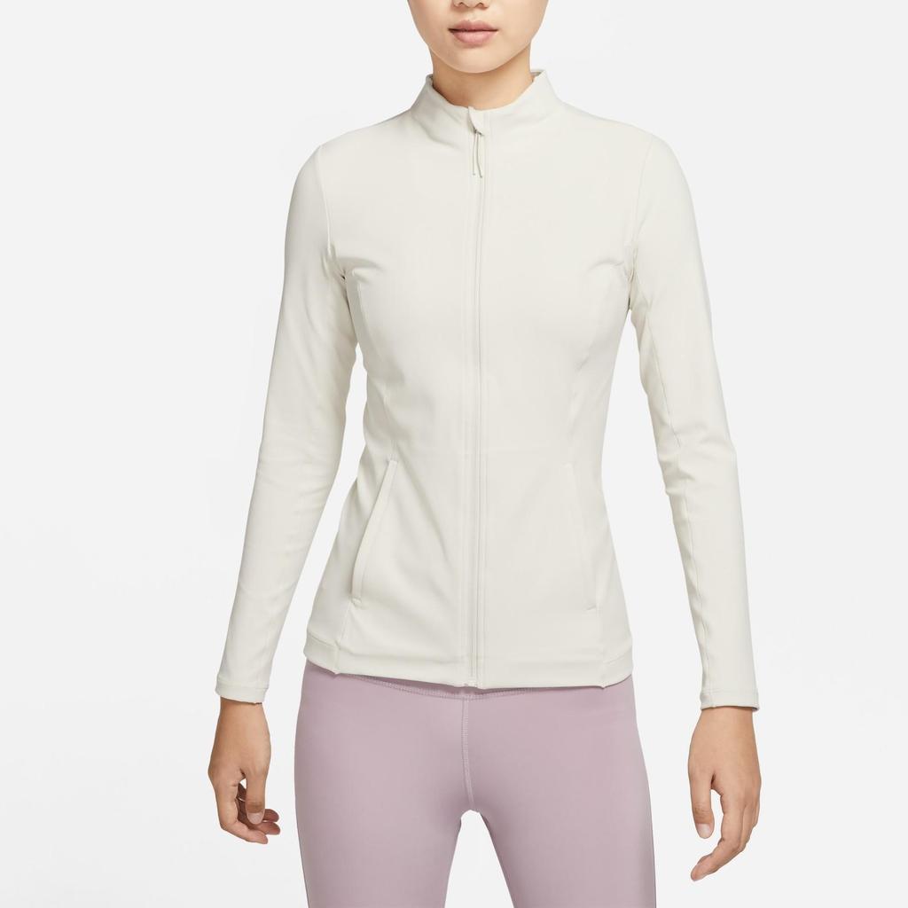 Nike Solid Color Zip Collar Jacket Women Jacket Beige DQ6002-104