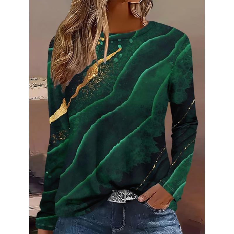 Leopard 3d Print Long SleeveT-Shirt Casual Women's Clothing  Long Sleeve T-shirt Fashion Casual Oversized Tops Tees Female