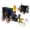 Western Journey Prison Car 10313 Children Assemble Small Particle Building Block Toy White Horse Flag Accessories
