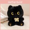 Lucky Cat Plush Toy With Necklace And Bow Decoration For Home Decor And Giftgiving