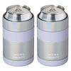 Atlas Can Holder Tumbler Set of 2 for 350ml Cans, 2-Way Can Cooler, Easy To Clean, Vacuum Insulated, Keeps Cans Cold or Hot, Outdoor Use, Pearl X