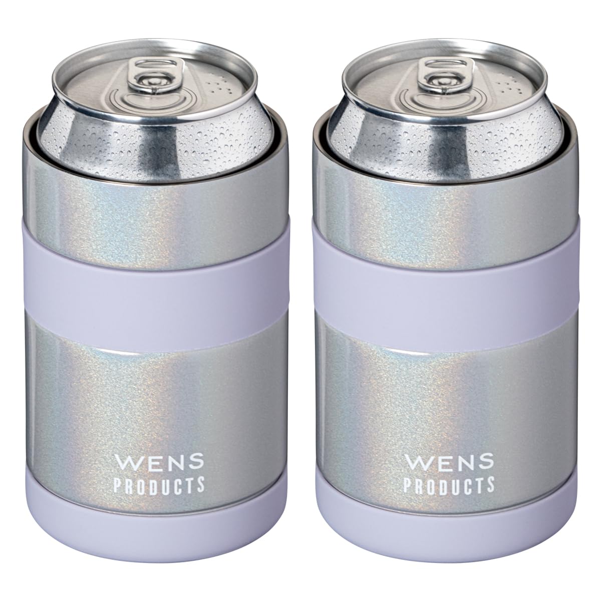 

Atlas Can Holder Tumbler Set of 2 for 350ml Cans, 2-Way Can Cooler, Easy to Clean, Vacuum Insulated, Keeps Cans Cold or Hot, Outdoor Use, Pearl x