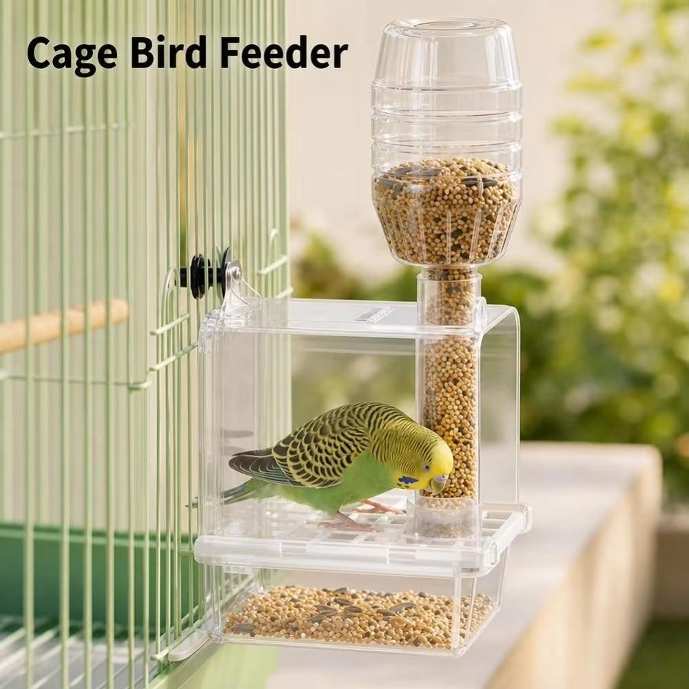 Splash Proof Hanging Parrot Feeder Anti-Spill Birds Food Container Pet Supplies