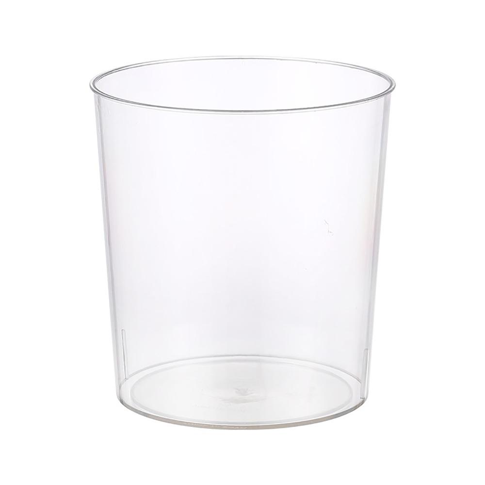 Plastic Transparent Trash Can Round Shape Flower Clear Vase Clear Garbage Container  Bedroom