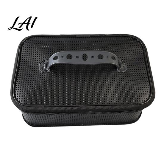 Fishing Accessory Storage Organizer Gear Rinse Box with Carry Handle Zipper Hard Bait Quick Drainage Container Case Portable Tackle Case