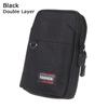 Men Single/double Layer Camping Hunting Wallet Pocket EDC Molle Bag Waist Purse Phone Pouch