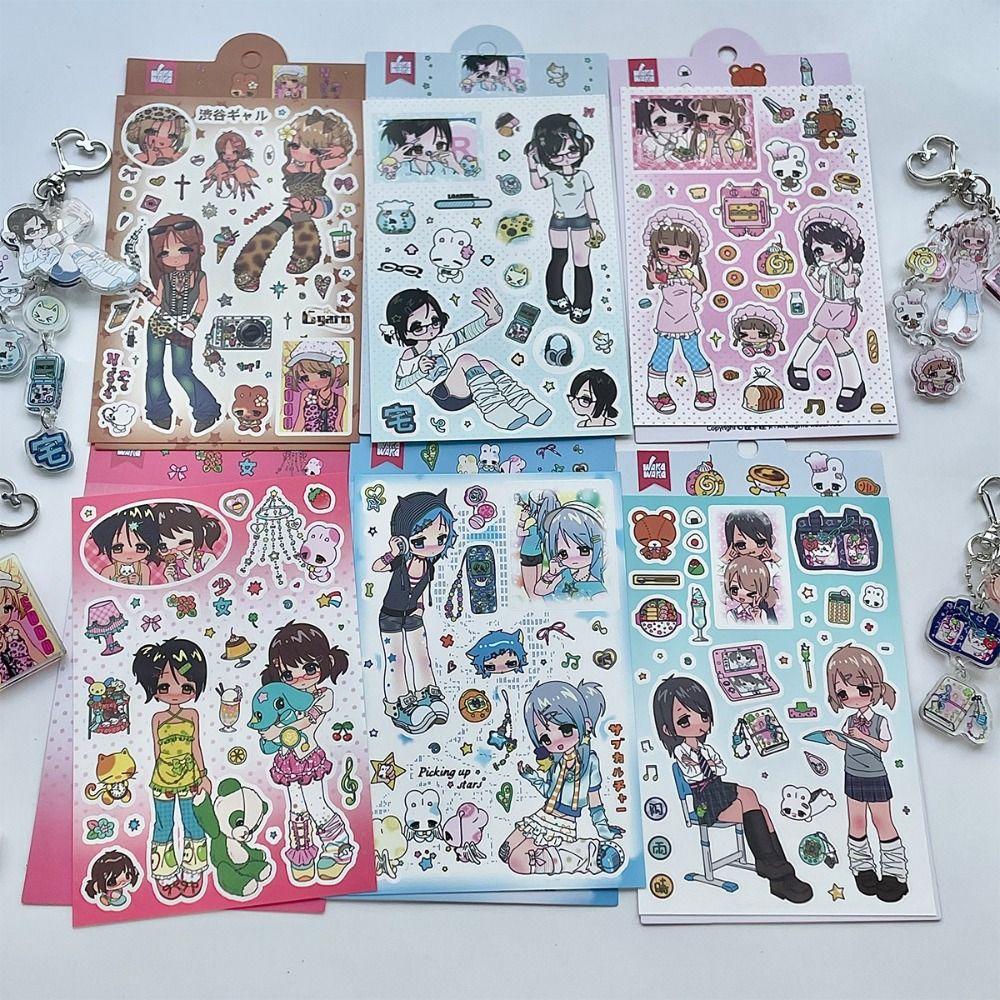 DIY Stickers Deco Stationery Stickers Cute Millennium Anime Story Stickers Phone Craft Stickers