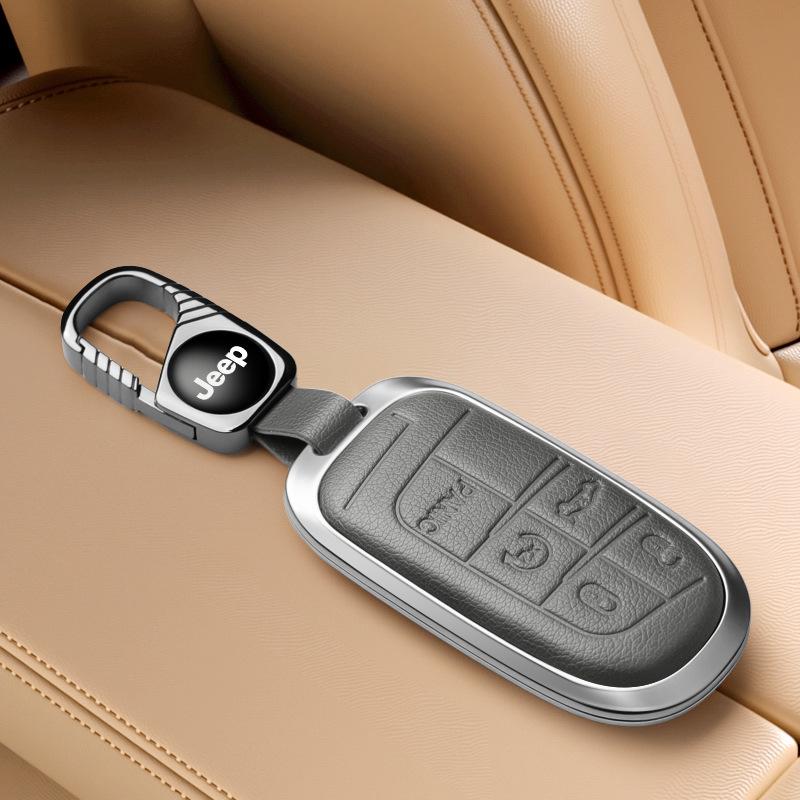 Jeep Key Cover Compatible with Compass, Cherokee, Commander, Grand Cherokee Key Shell