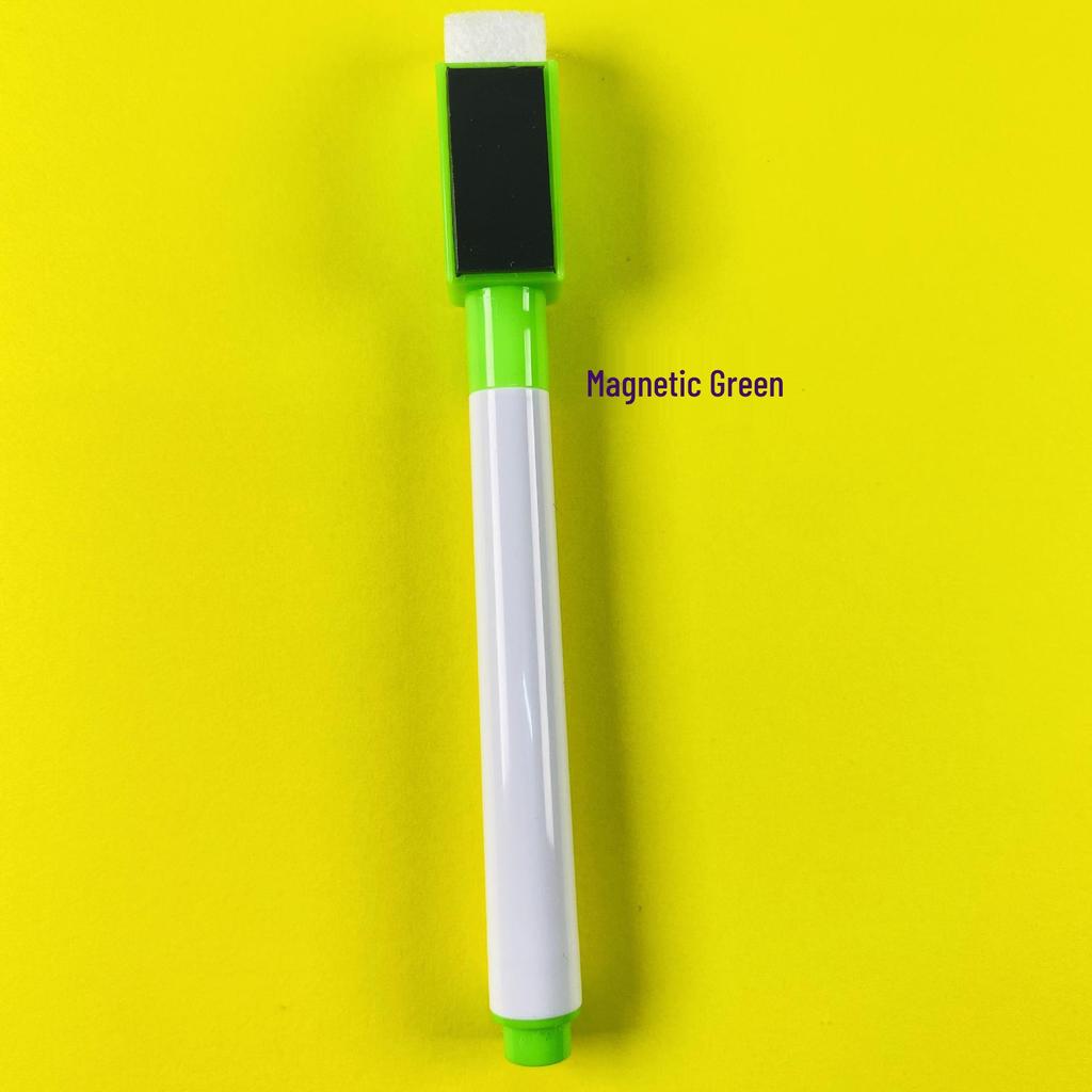Colorful Magnetic Whiteboard Markers for Kids - Erasable, Water-Based, Black Ink