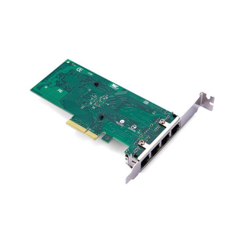 4 Ports PCIe 4 for  I350-T4 Chip 10/100/1000Mbps Lan Card Four Port Server Gigabit  Card PCIe thernet