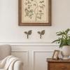 Pack of 2 Leaf Shape Decorative Wall Hooks, Curtain Hooks and Coat Hooks for Home Organization