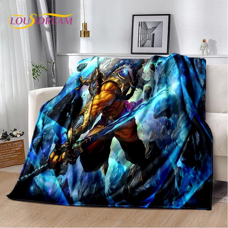 RPG Dota2 Klassiker Spiel Gamer Decke, Weiche Überwurfdecke für Zuhause Schlafzimmer Bett Sofa Picknick Reise Büro Ruhe Decke Kinder