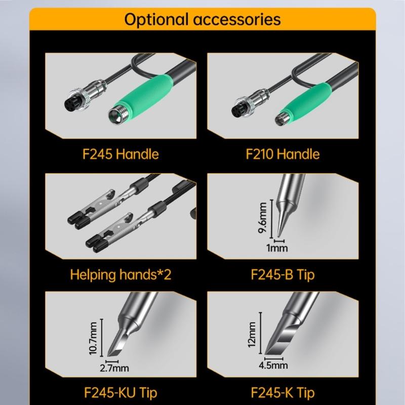 Fast Heating Soldering Iron Handle for DWS200 Stations Precise Welding of Electronic Components Ensuring Rapid Recovery