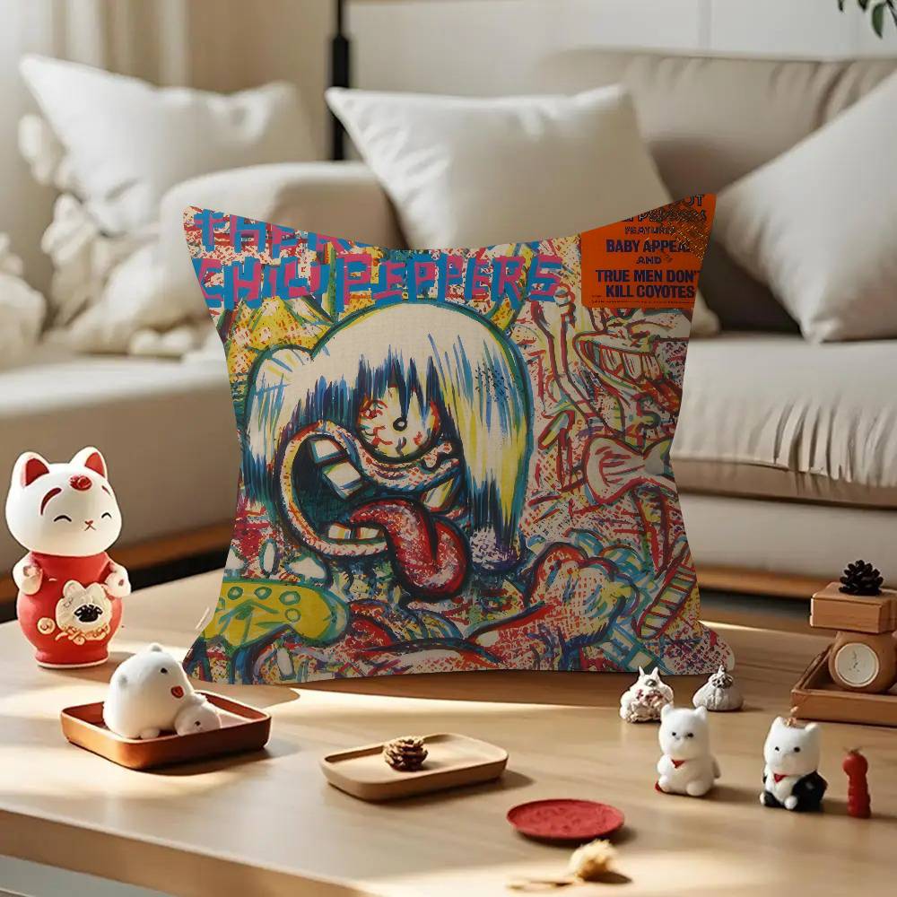 R-Red Hot C-Chili Peppers   Pillow Gifts Home Office Furnishings Bedroom Sofa Car Cushion Cover Case 45x45cm