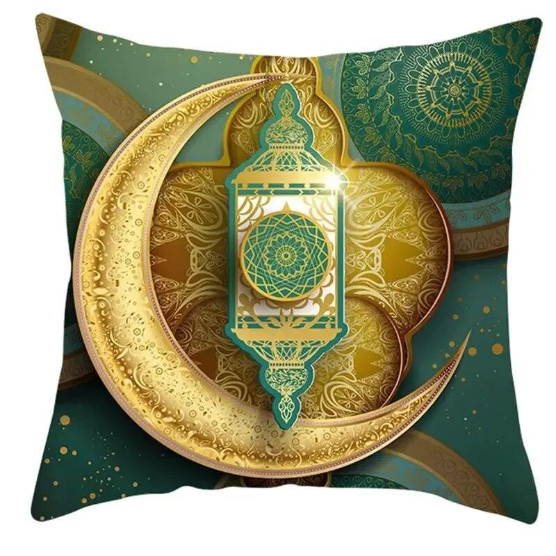 Eid Pillow Cover Ramadhan Karim Cushion Cover Home Decor Islamic Muslim Eid Cushion Cover Eid Decoration