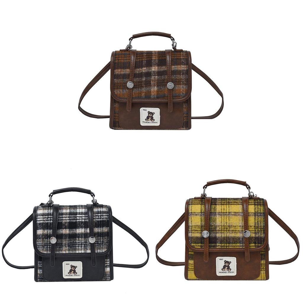 Cute Bear Pattern Pu Backpack With Padded Straps For Daily Use