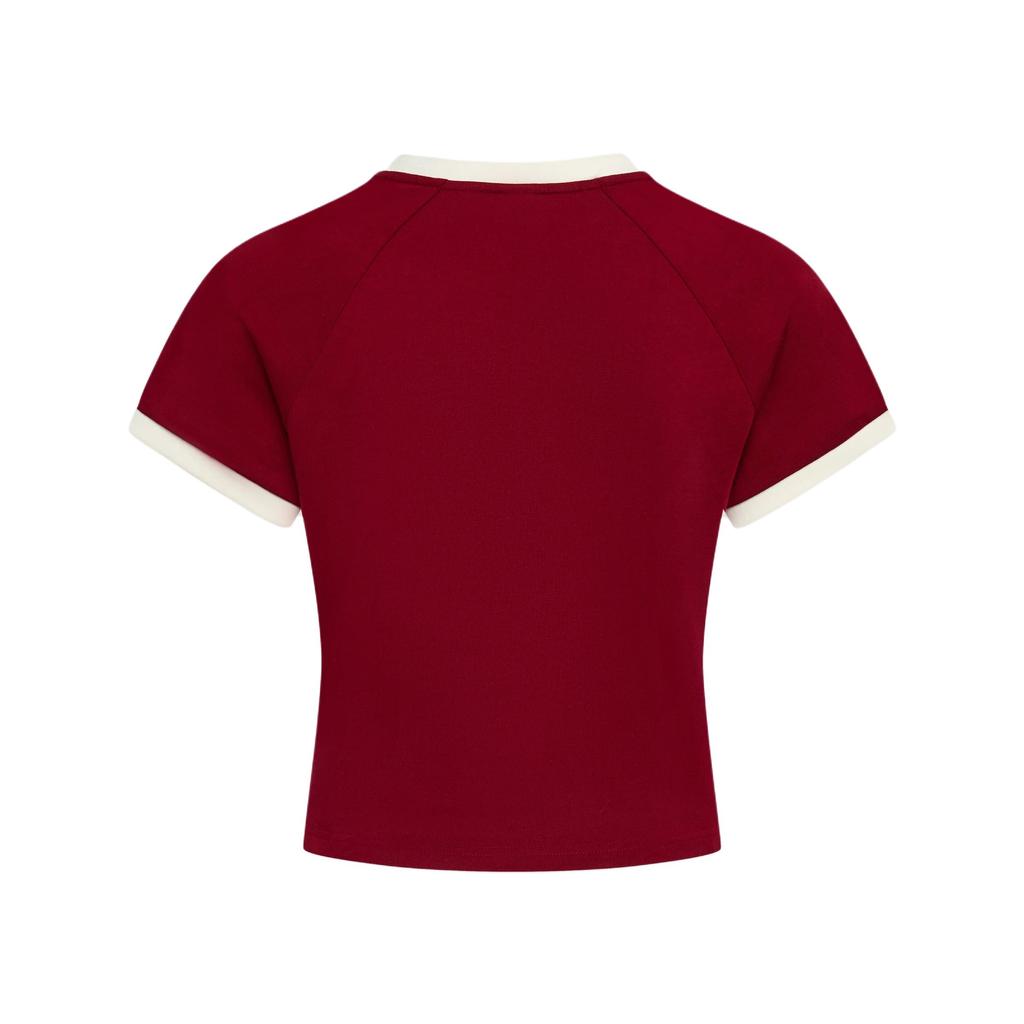 Adidas Originals Resort French Holiday Cotton Casual Sports Short Sleeve T-Shirt Women Tops KX0734