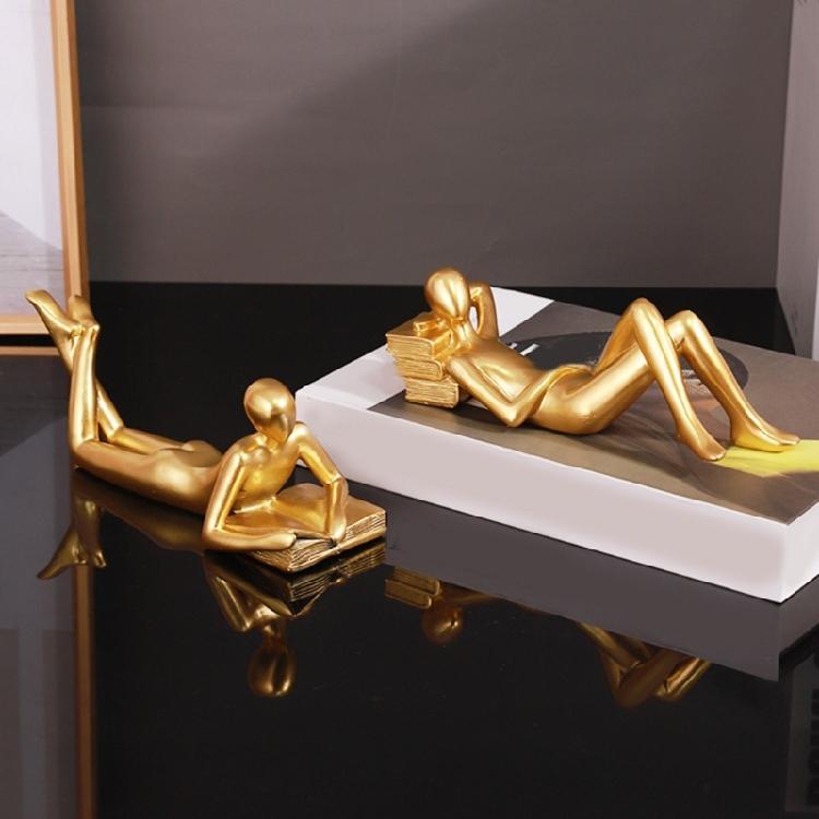 Thinker Resin Statue Abstract Figurine Crafts Home Modern Art Sculpture Living Room Desktop Decoration Accessory