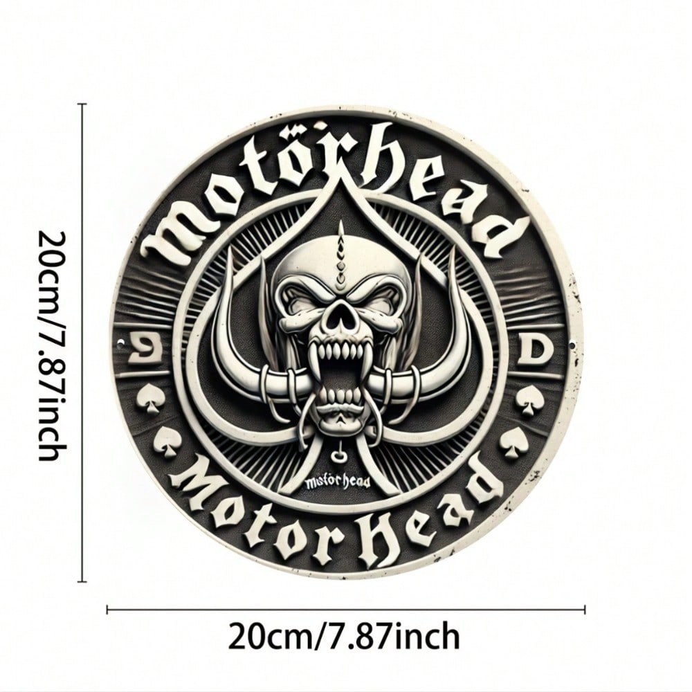 

Логотип гурту Motorhead Металева бляшана табличка Вінтажний декор для дому Настінне мистецтво для бару Кафе Кімнати різнокольоровий