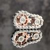 Stress Relief Metal Bike Chain Fidget Spinner - Anti-Anxiety Finger Toy for Adults, Unique Desk Toy Gifts for Men