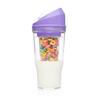 Portable Cereal Cup Plastic Milk And Cereal Travel Cup To-go Cereal Container No Spoon or Bowl Needed for Kids Adults Breakfast on The Go